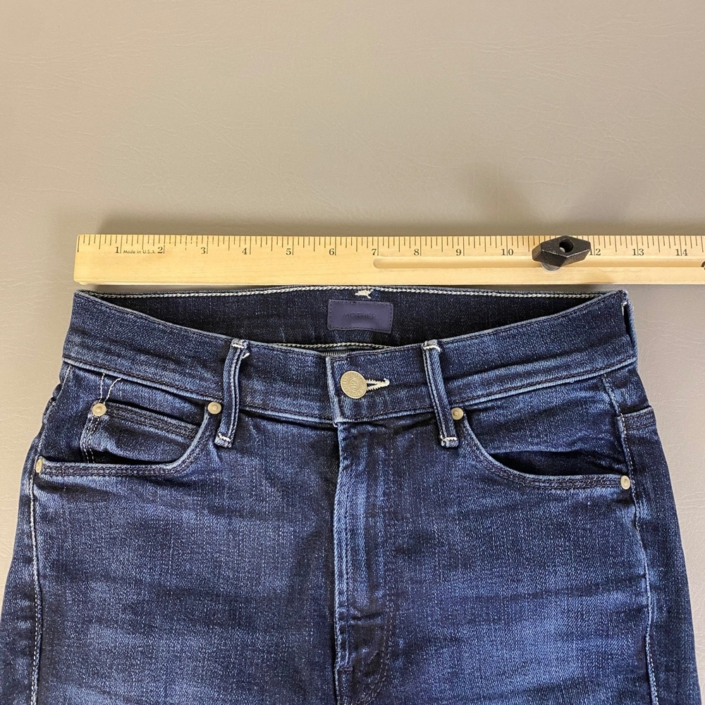MOTHER Women's Boot Cut Jeans - Dark Blue - Picture 8 of 15